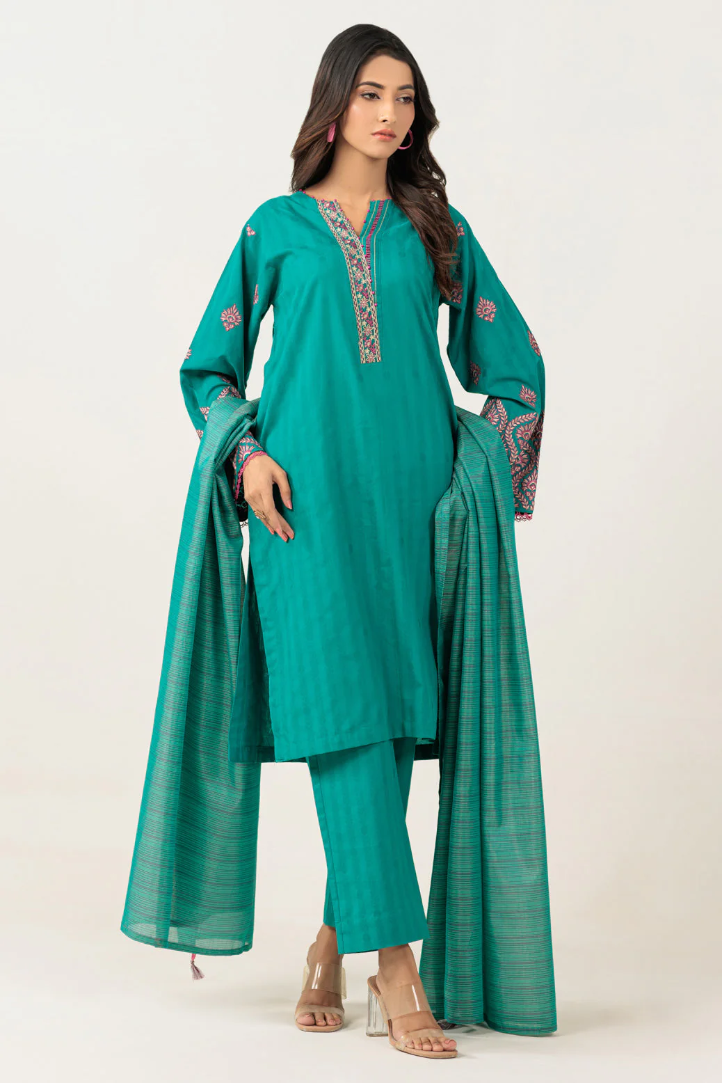 GREEN-JACQUARD-3 PIECE (BPS6243P11) - Image 2