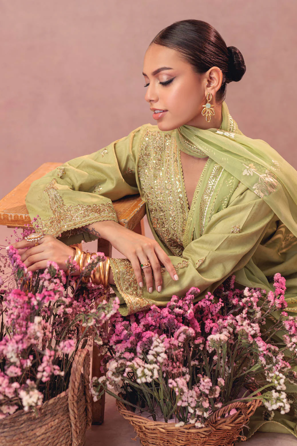 GREEN-JACQUARD-3 PIECE (BS5243P20) - Image 3