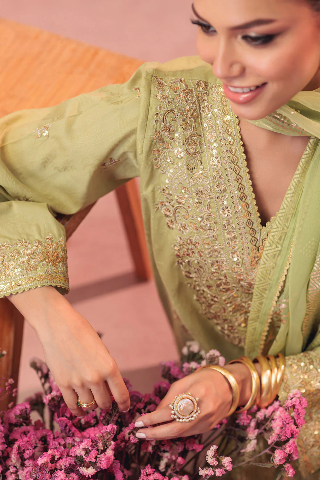 GREEN-JACQUARD-3 PIECE (BS5243P20) - Image 4