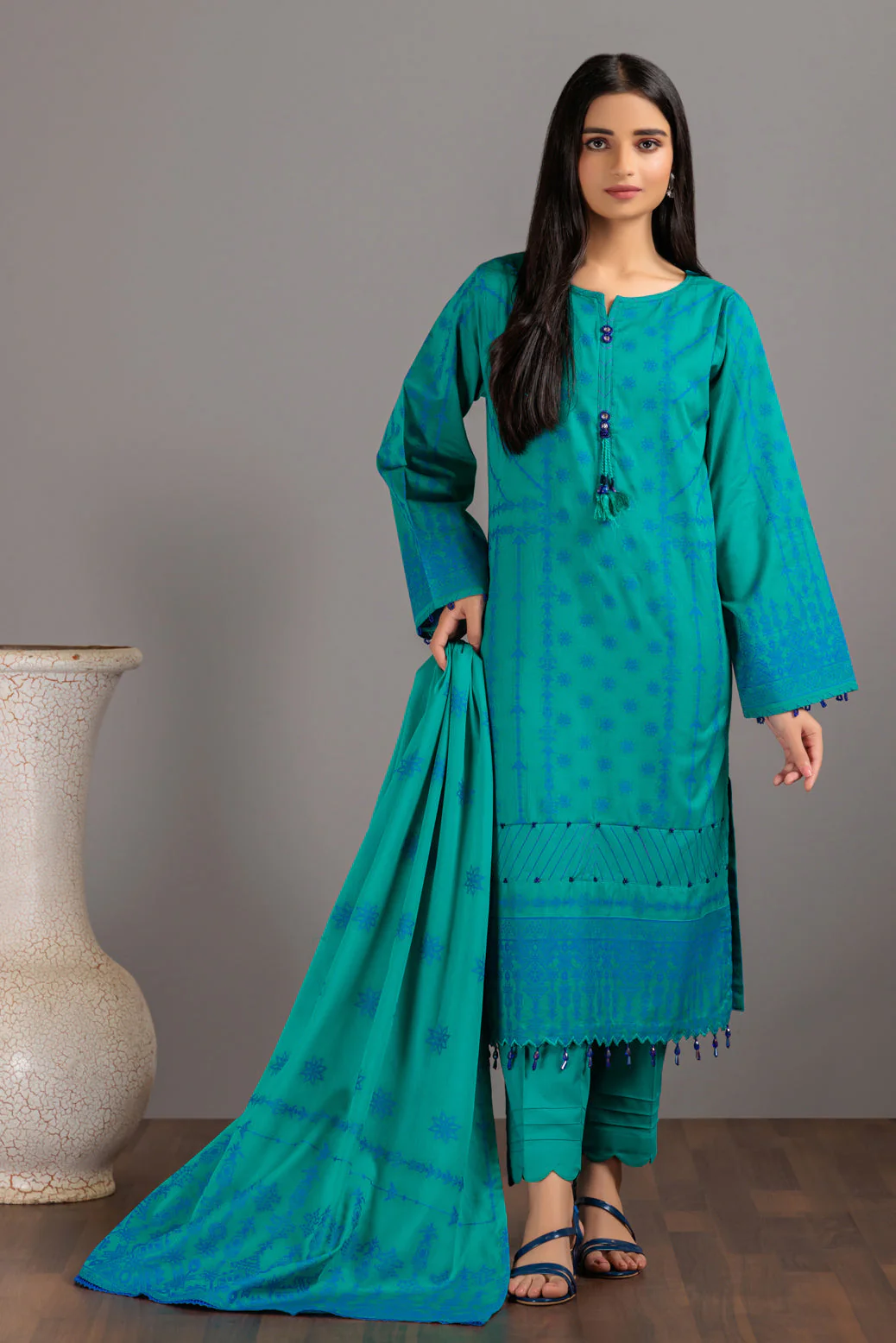GREEN-JACQUARD-3 PIECE (JRS233P04) - Image 3