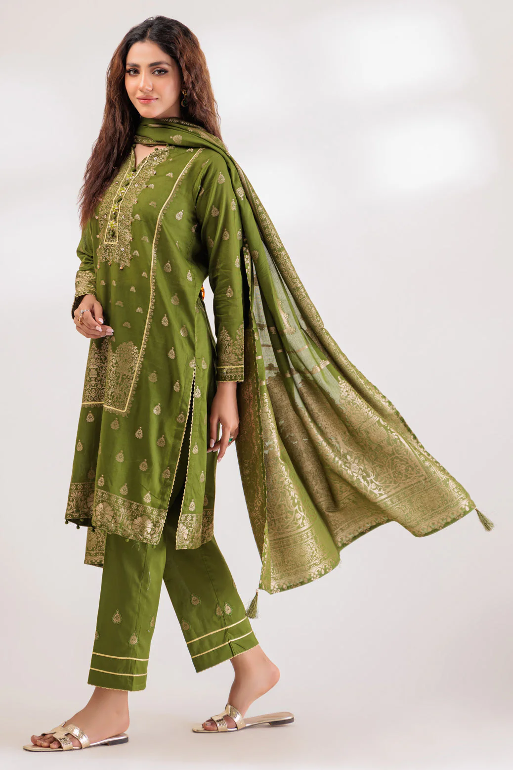 GREEN-JACQUARD-3 PIECE (JRS233P15) - Image 3
