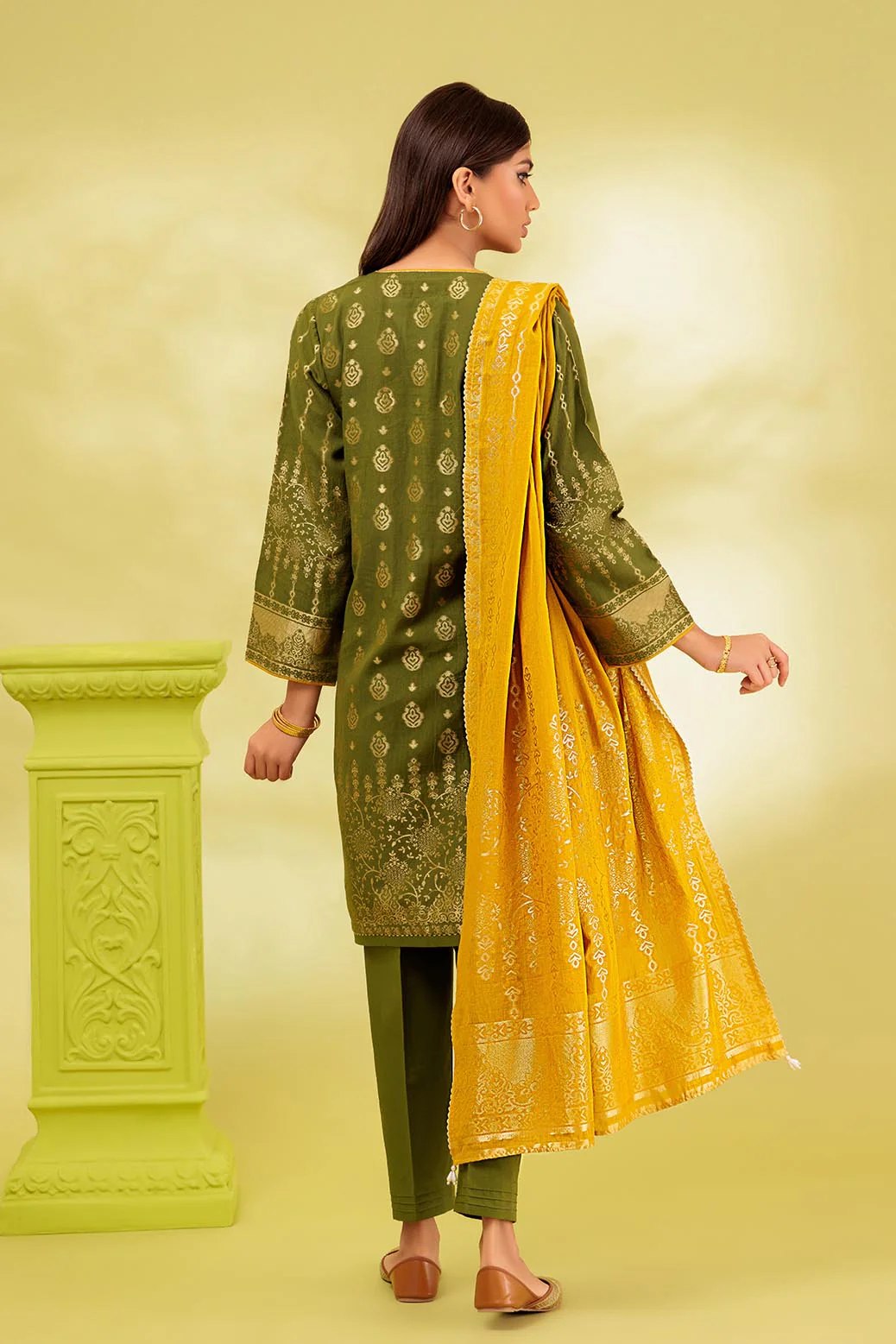 GREEN-JACQUARD-3 PIECE (PWJ2233P15) - Image 3