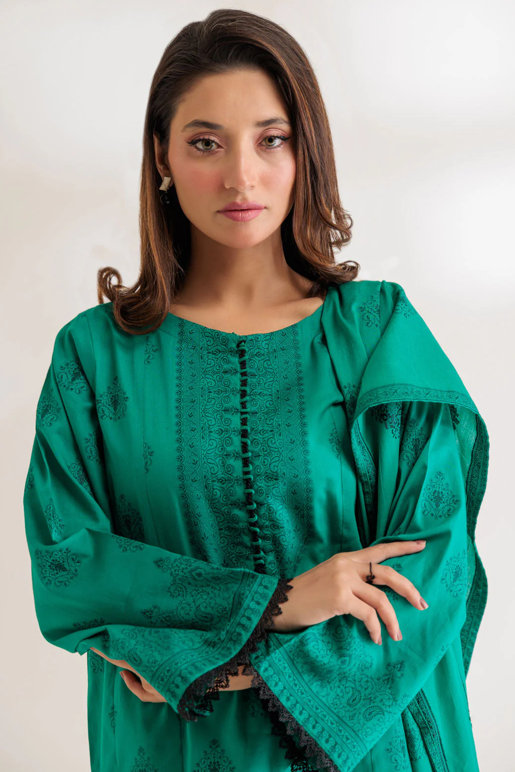 GREEN-JACQUARD-3 PIECE (PWJ3233P10) - Image 2