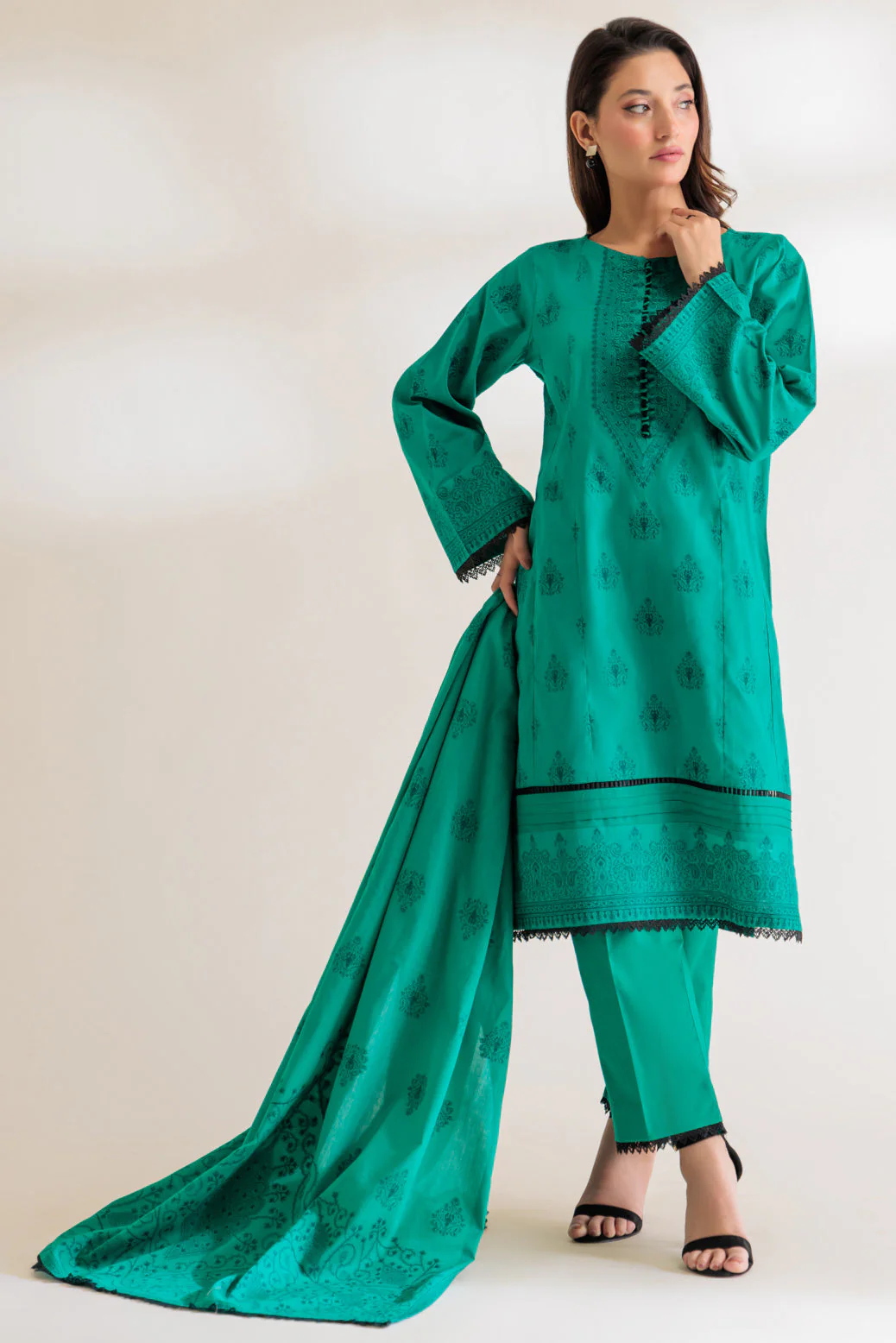 GREEN-JACQUARD-3 PIECE (PWJ3233P10) - Image 3