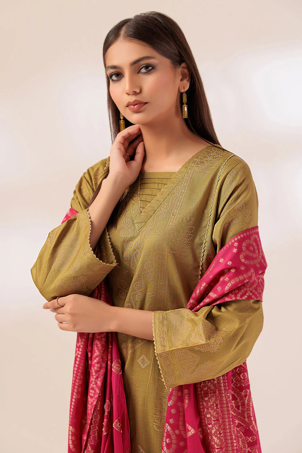 GREEN-JACQUARD-3 PIECE (PWJ5233P10) - Image 2