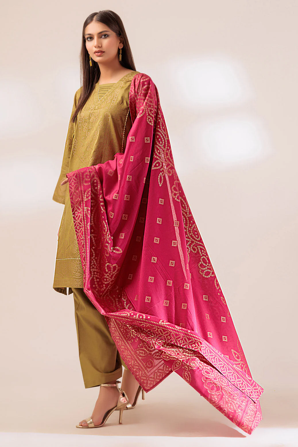 GREEN-JACQUARD-3 PIECE (PWJ5233P10) - Image 3