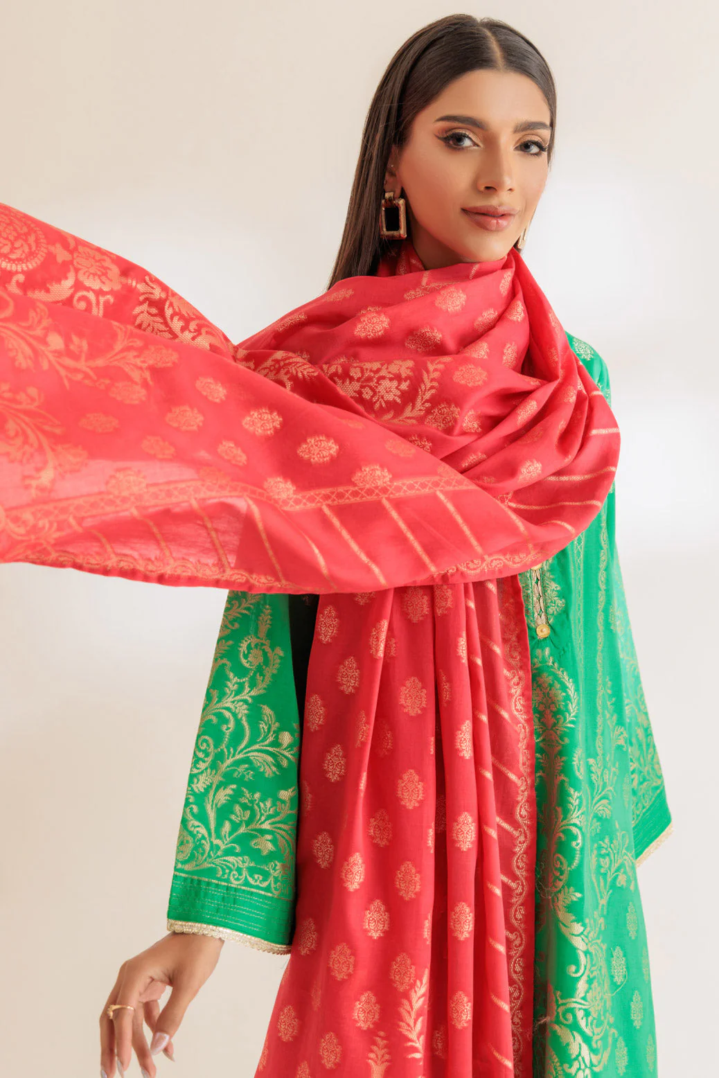 GREEN-JACQUARD-3 PIECE (SJ5243P03) - Image 2