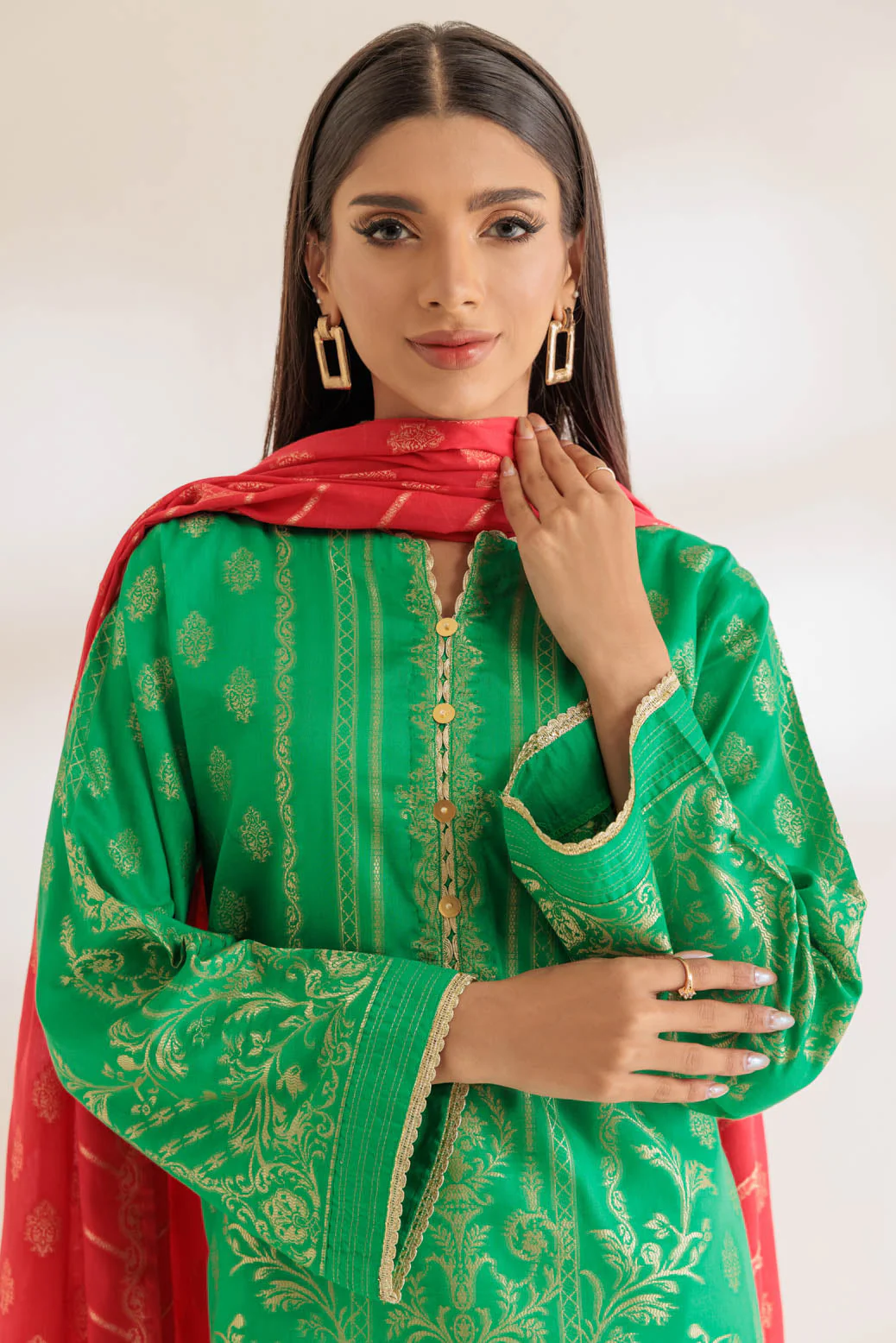 GREEN-JACQUARD-3 PIECE (SJ5243P03) - Image 4