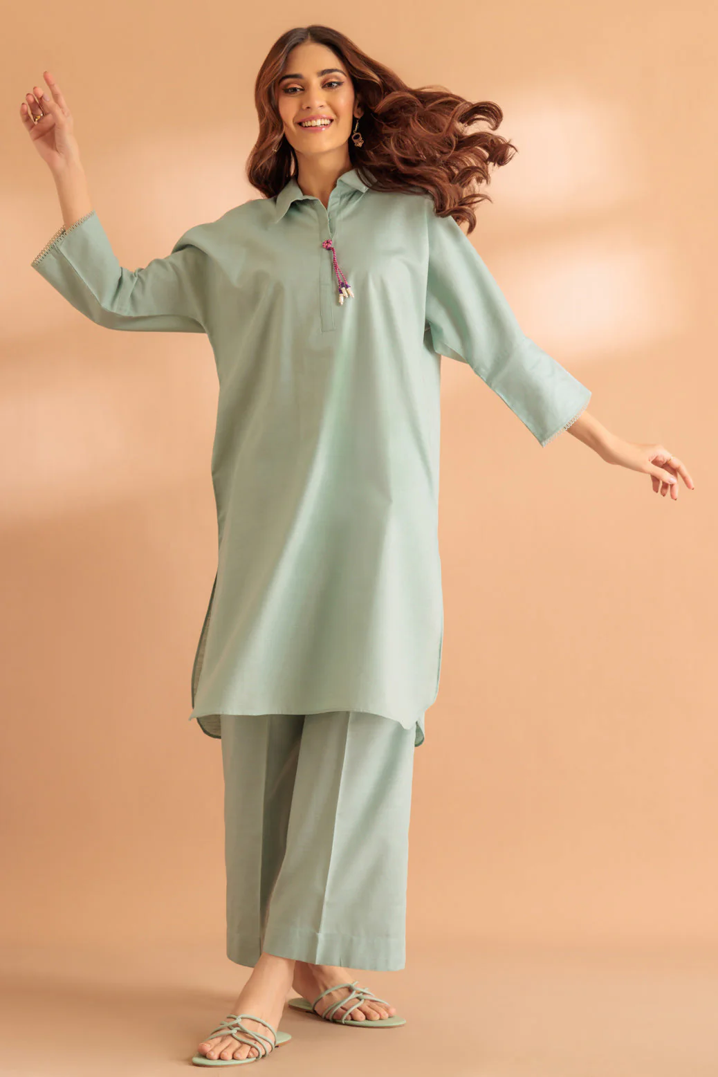 GREEN-KHADDAR-2 PIECE (WS6232P68) - Image 3