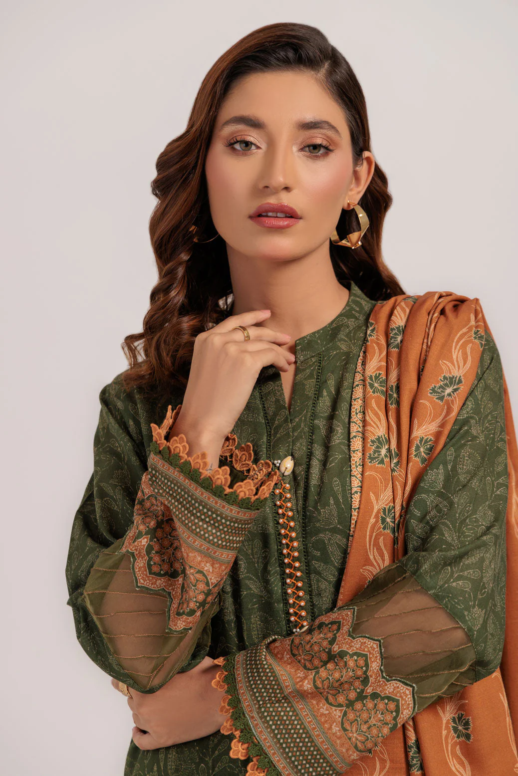 GREEN-KHADDAR-3 PIECE (WS6243P34) - Image 4