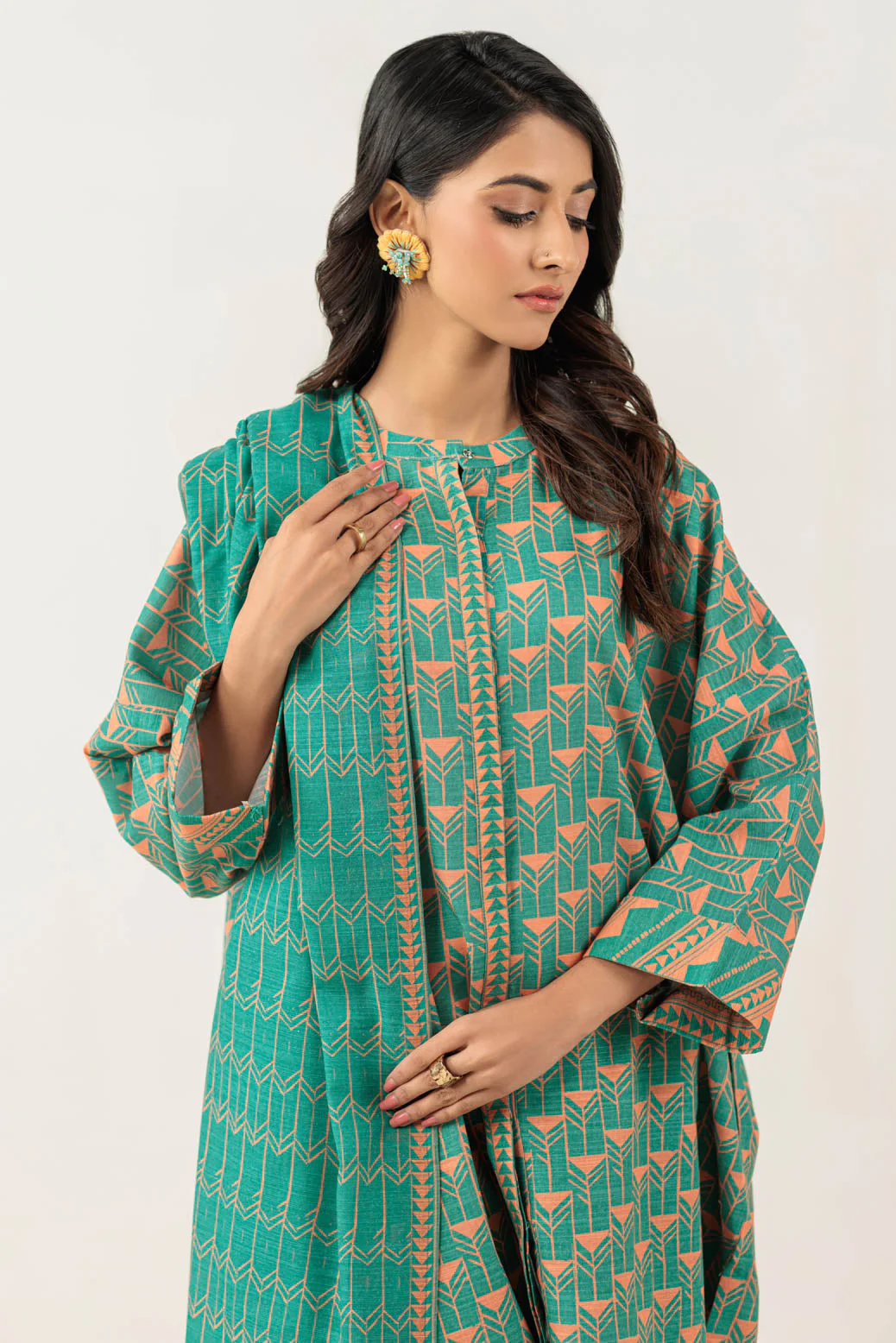 GREEN-KHADDAR-3 PIECE (WS6243P50) - Image 2