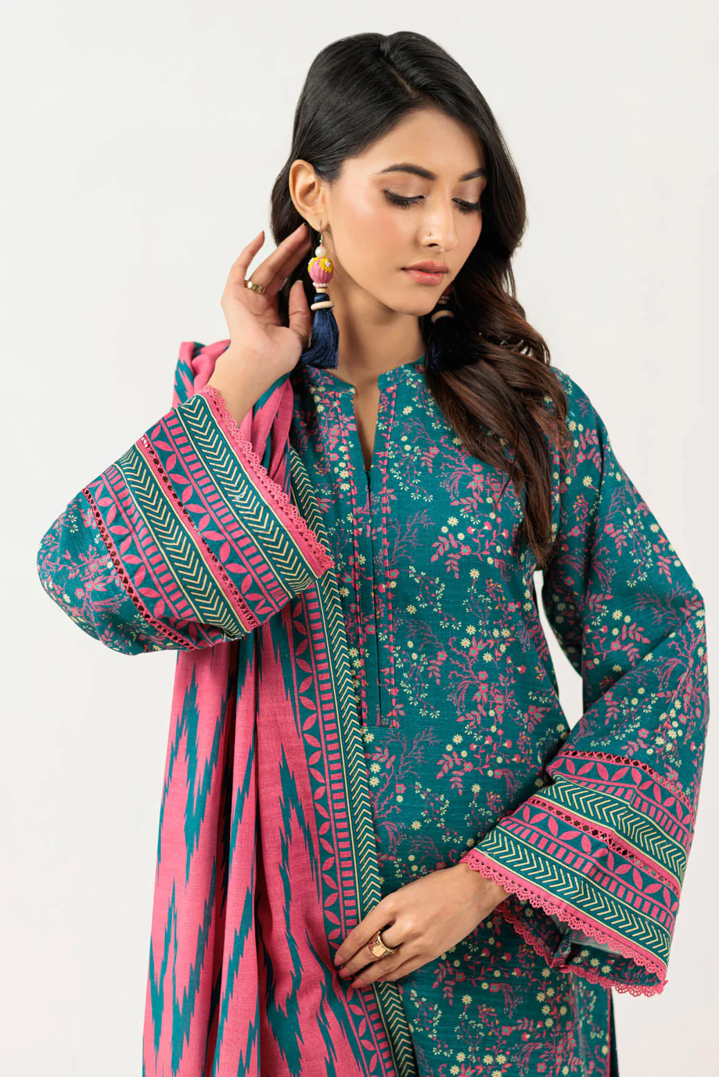 GREEN-KHADDAR-3 PIECE (WS7243P27) - Image 2