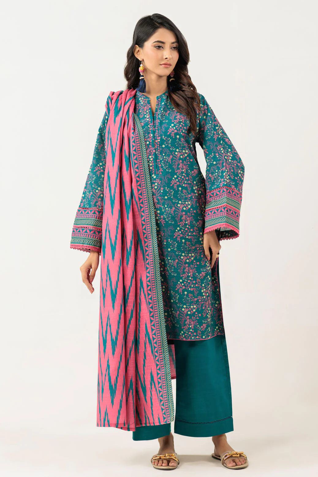 GREEN-KHADDAR-3 PIECE (WS7243P27) - Image 3