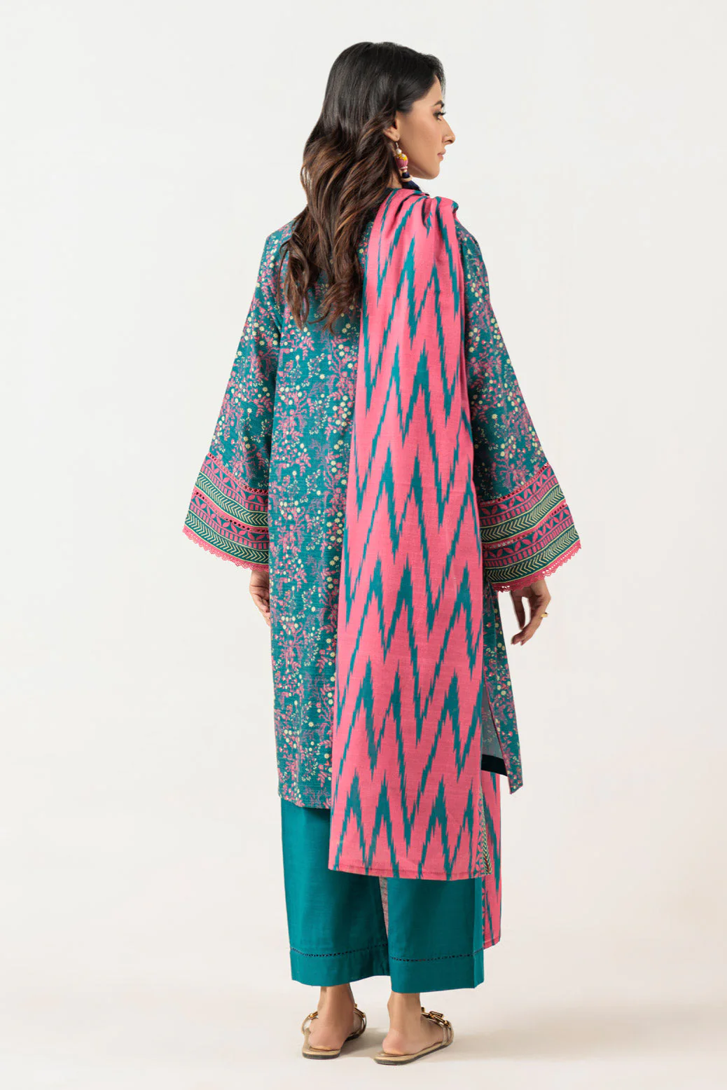 GREEN-KHADDAR-3 PIECE (WS7243P27) - Image 4