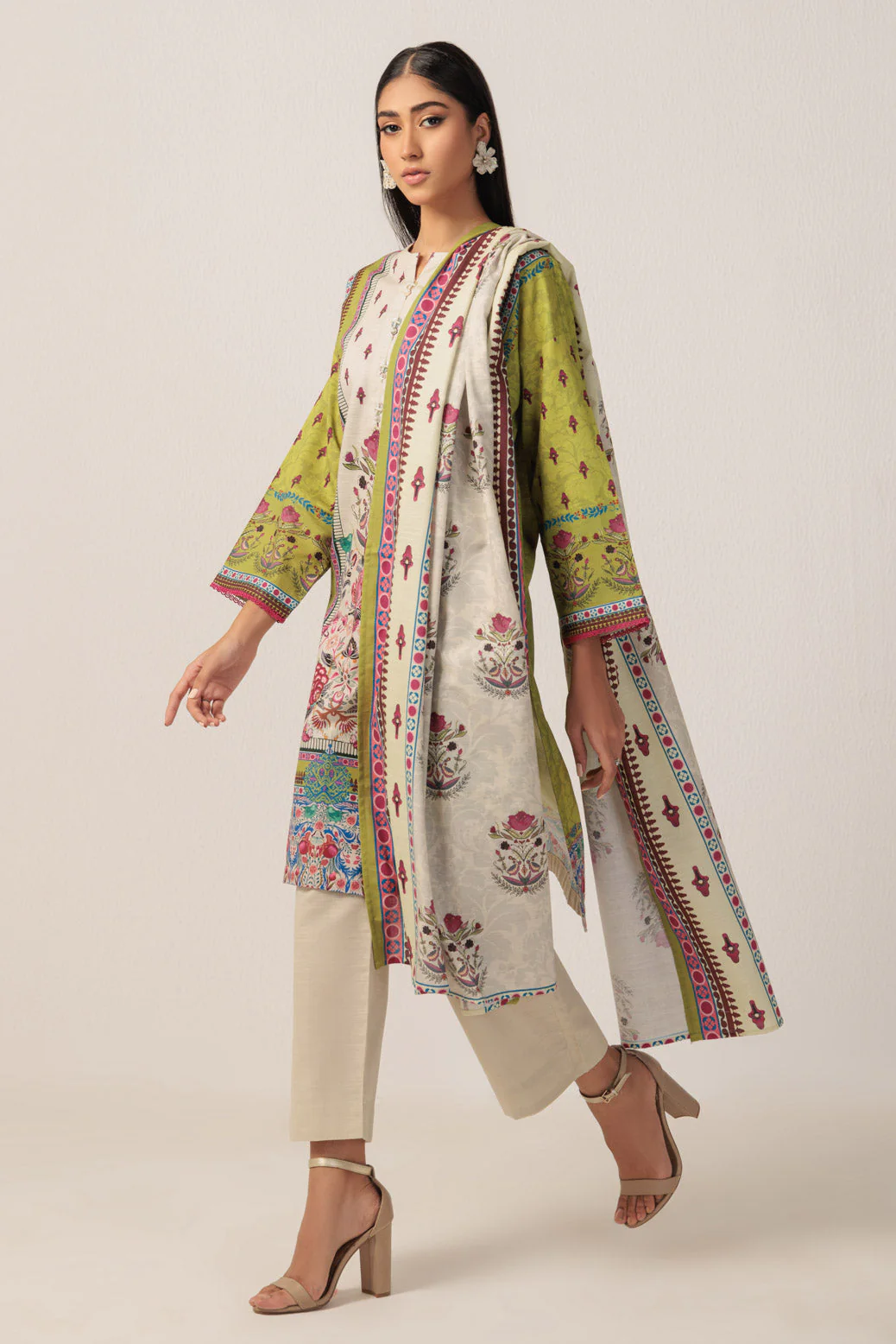 GREEN-KHADDAR-3 PIECE (WS7243P39) - Image 2