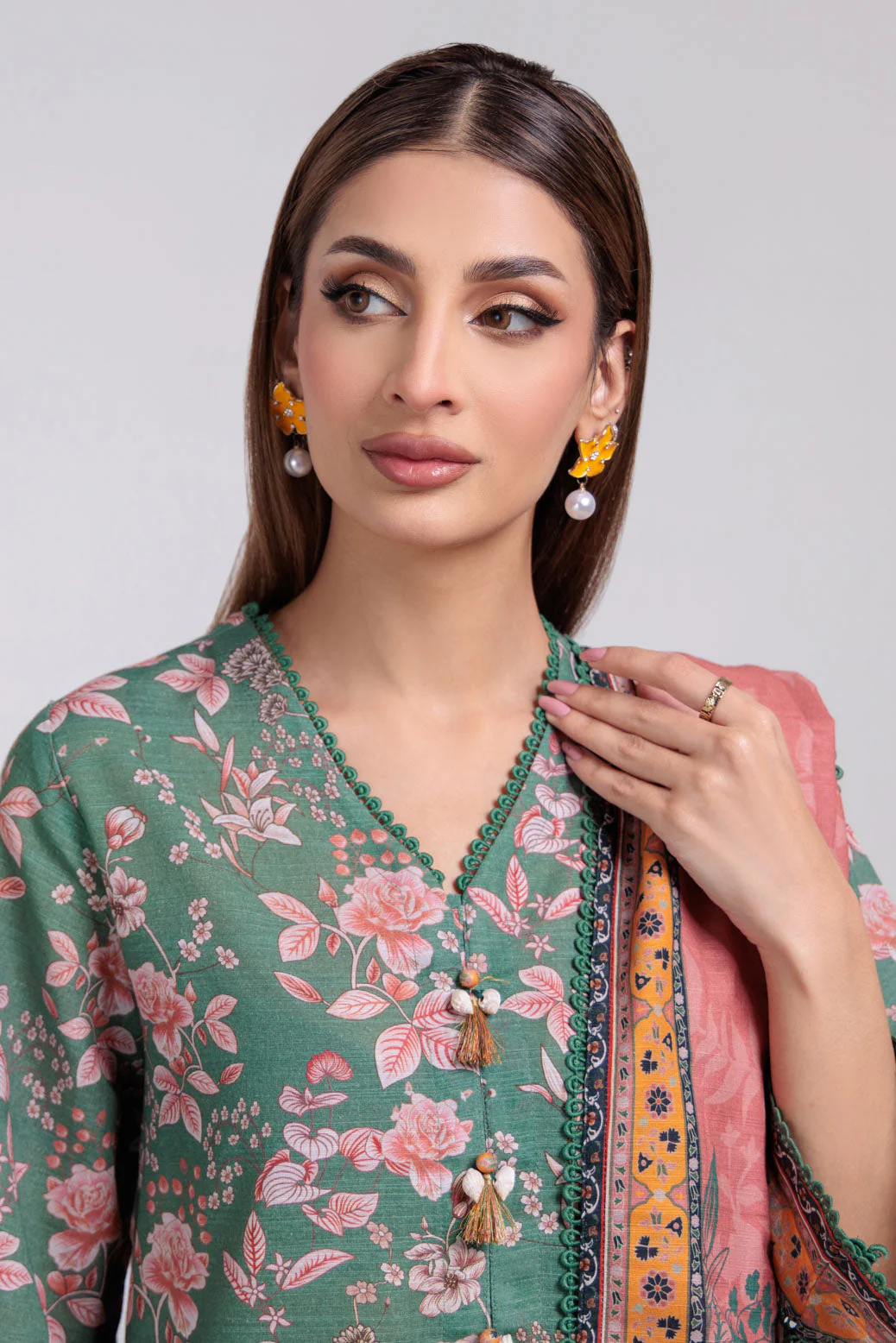 GREEN-KHADDAR-3 PIECE (WS7243P43) - Image 2