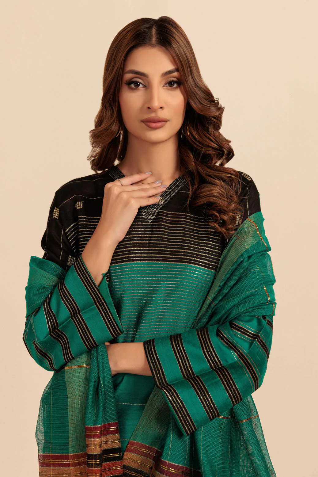 GREEN-KHADDI-3 PIECE (WS5243P12) - Image 3