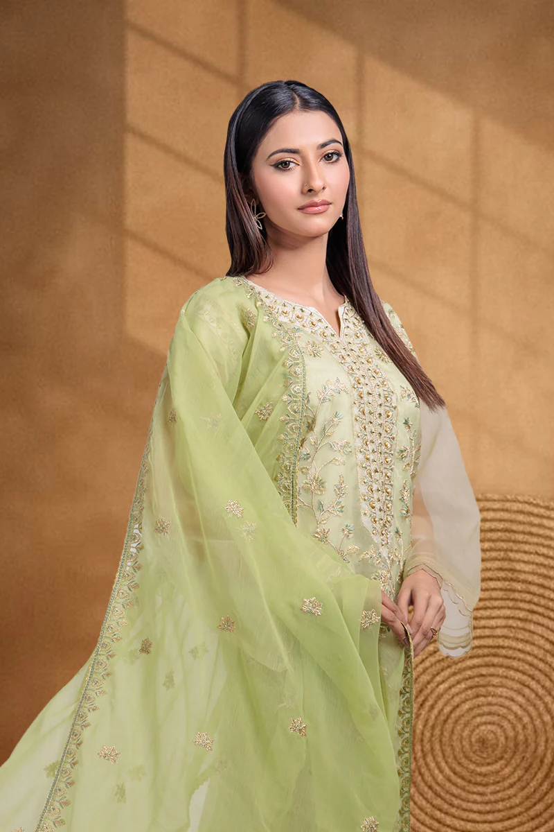 GREEN-ORGANZA-3 PIECE (BPS5243P15) - Image 2