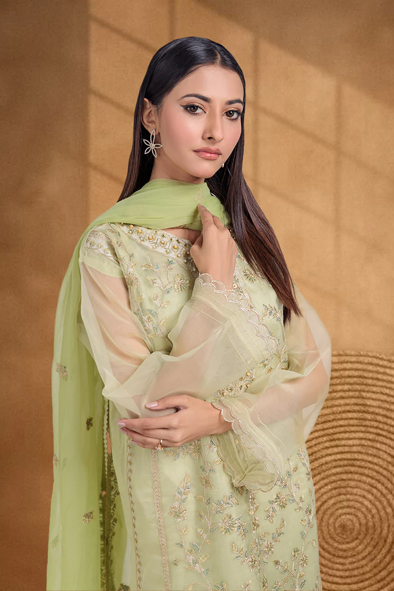 GREEN-ORGANZA-3 PIECE (BPS5243P15) - Image 3