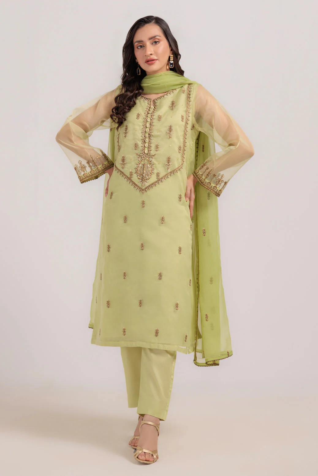 GREEN-ORGANZA-3 PIECE (BS5243P26) - Image 2