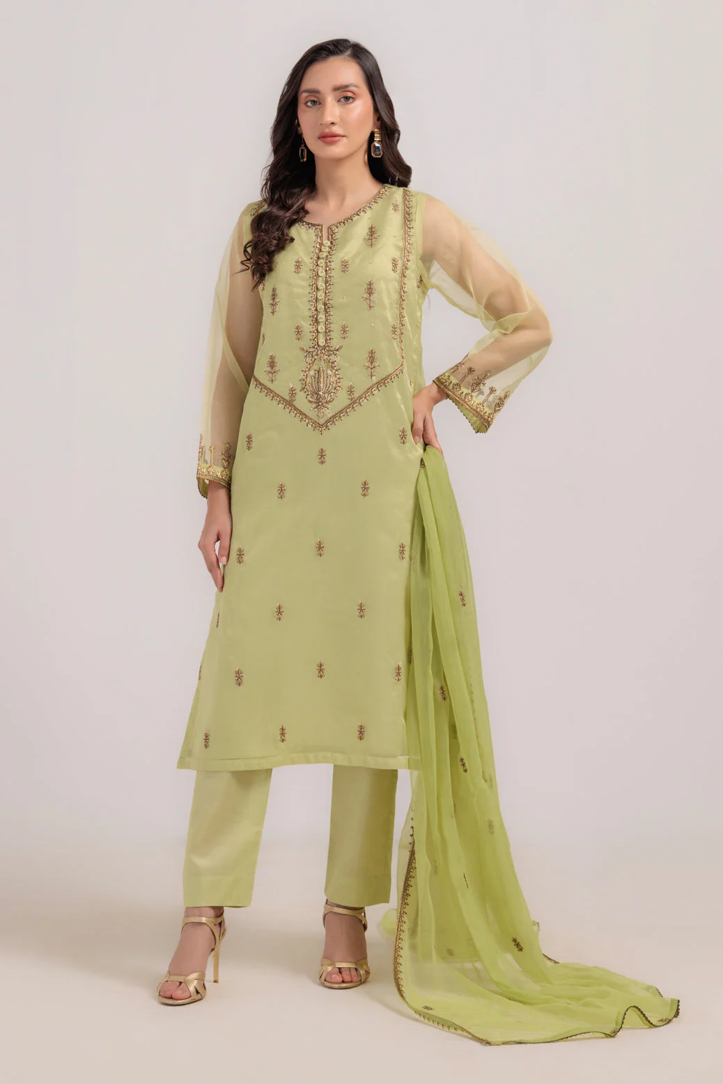 GREEN-ORGANZA-3 PIECE (BS5243P26) - Image 3