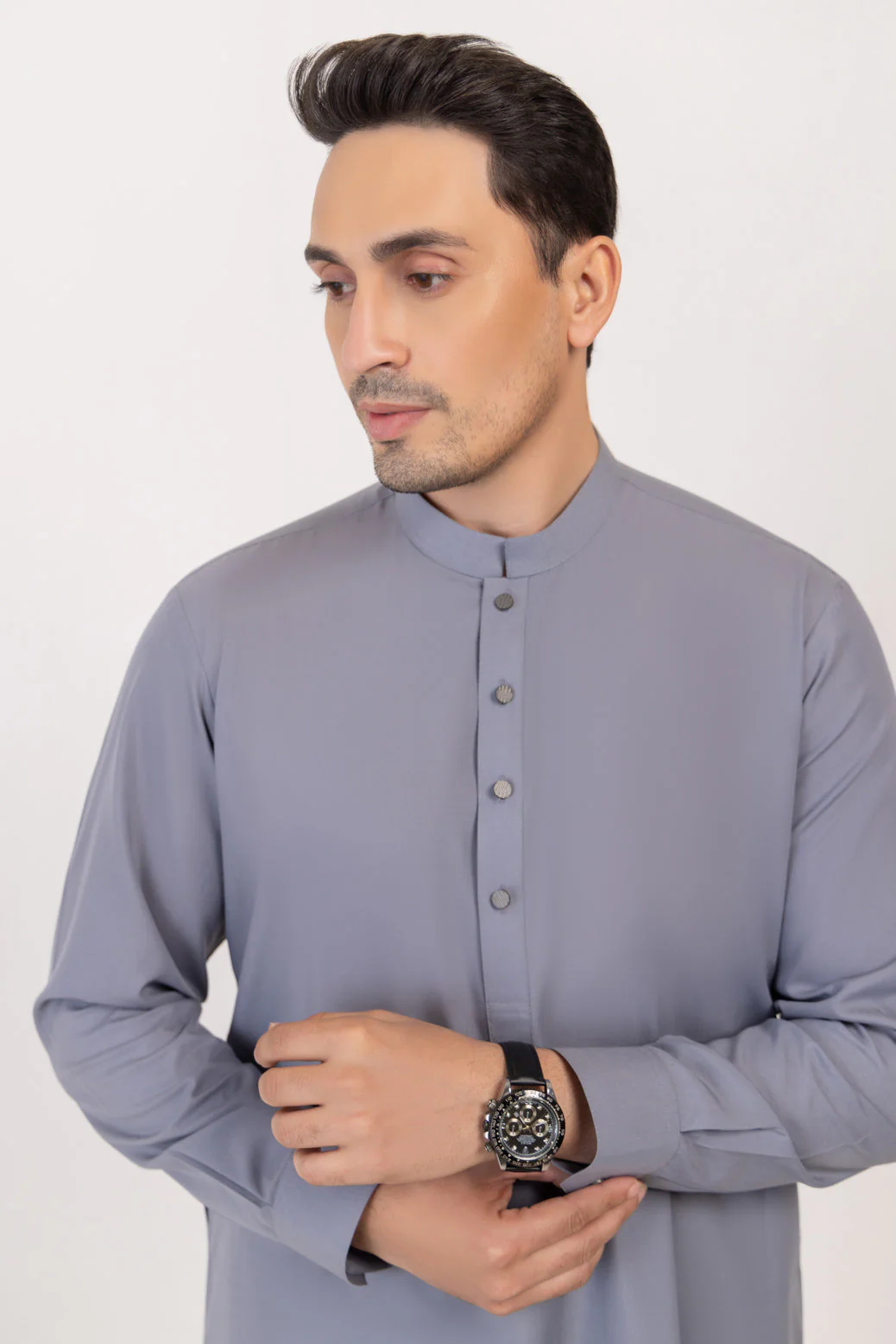 GREY-BLENDED-SHALWAR SUIT - (GSBW24-011) - Image 3