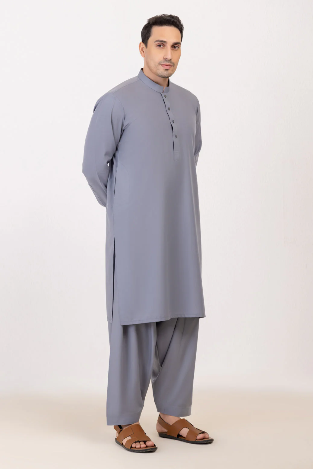 GREY-BLENDED-SHALWAR SUIT - (GSBW24-011) - Image 4