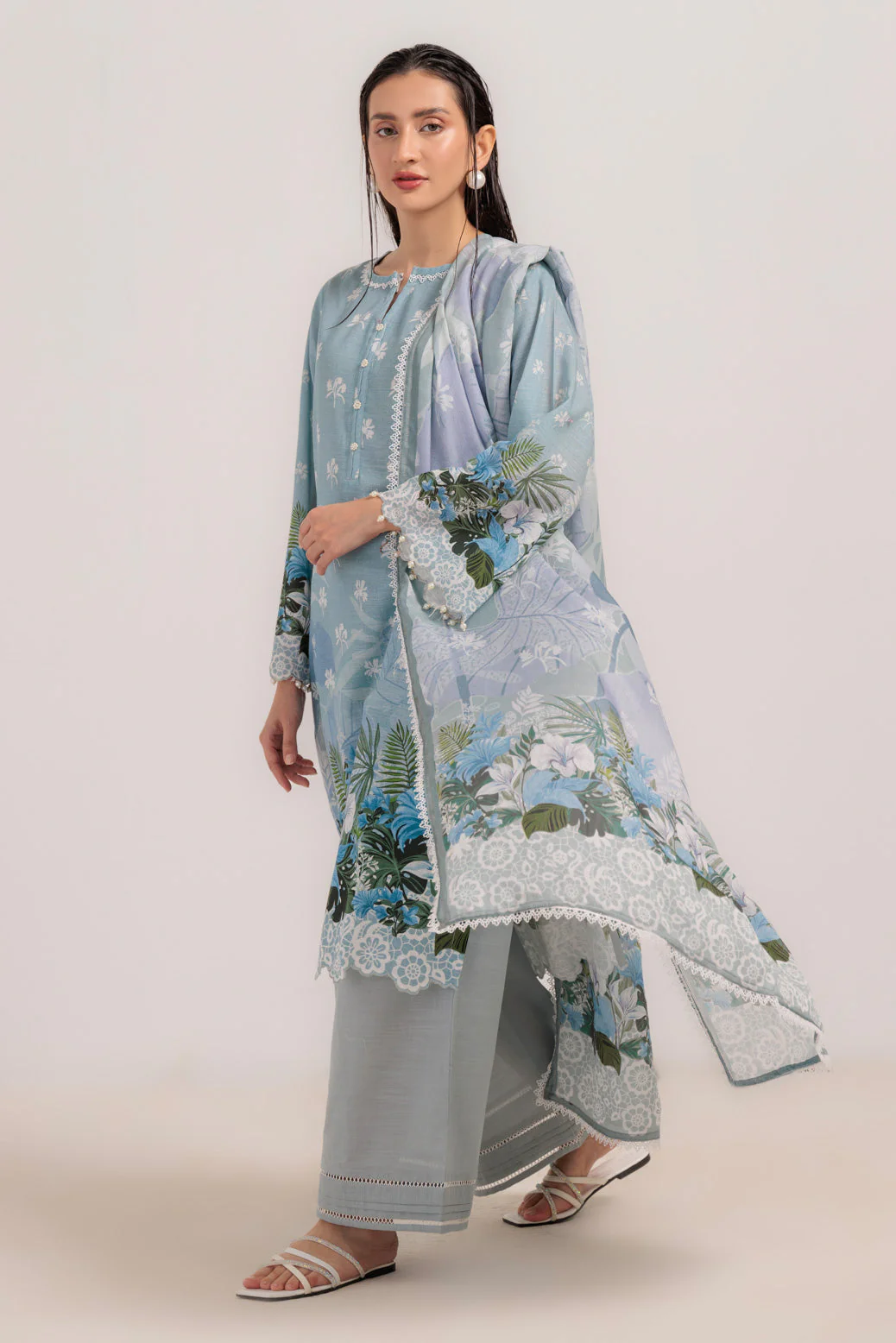GREY-KHADDAR-3 PIECE (WS1243P06) - Image 2