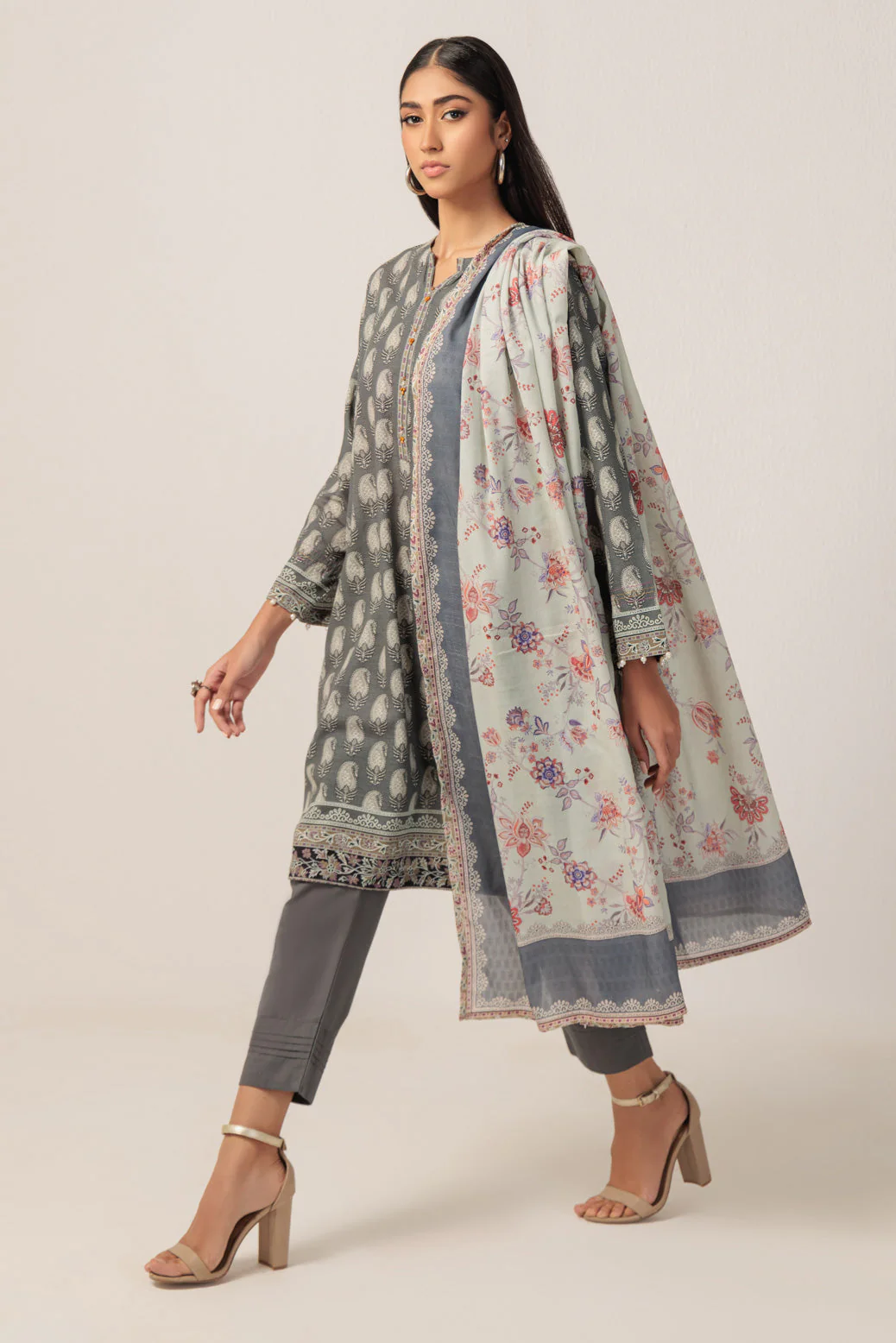 GREY-KHADDAR-3 PIECE (WS2243P22) - Image 2