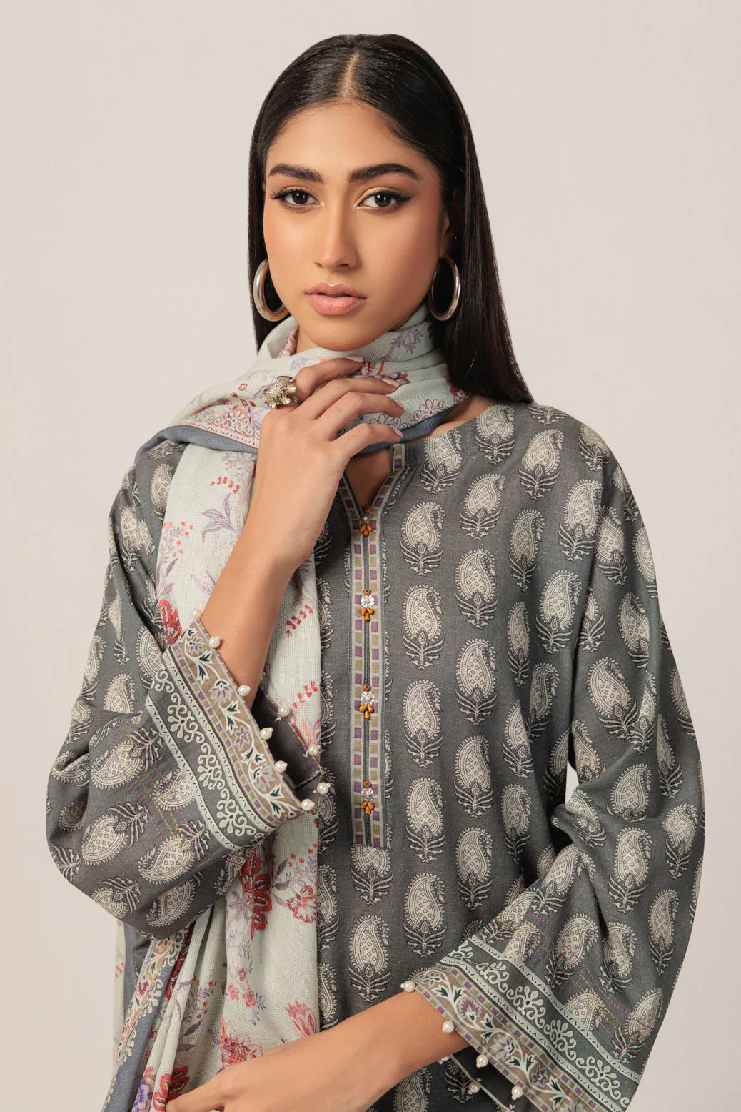 GREY-KHADDAR-3 PIECE (WS2243P22) - Image 5