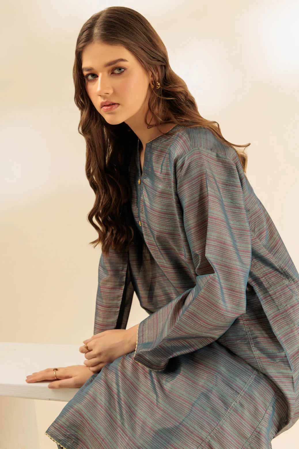 GREY-MEHSURI-2 PIECE (BS2242P03) - Image 2