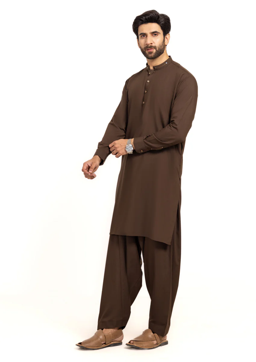 D-BROWN-BLENDED-SHALWAR SUIT - (GSBW24-012) - Image 4