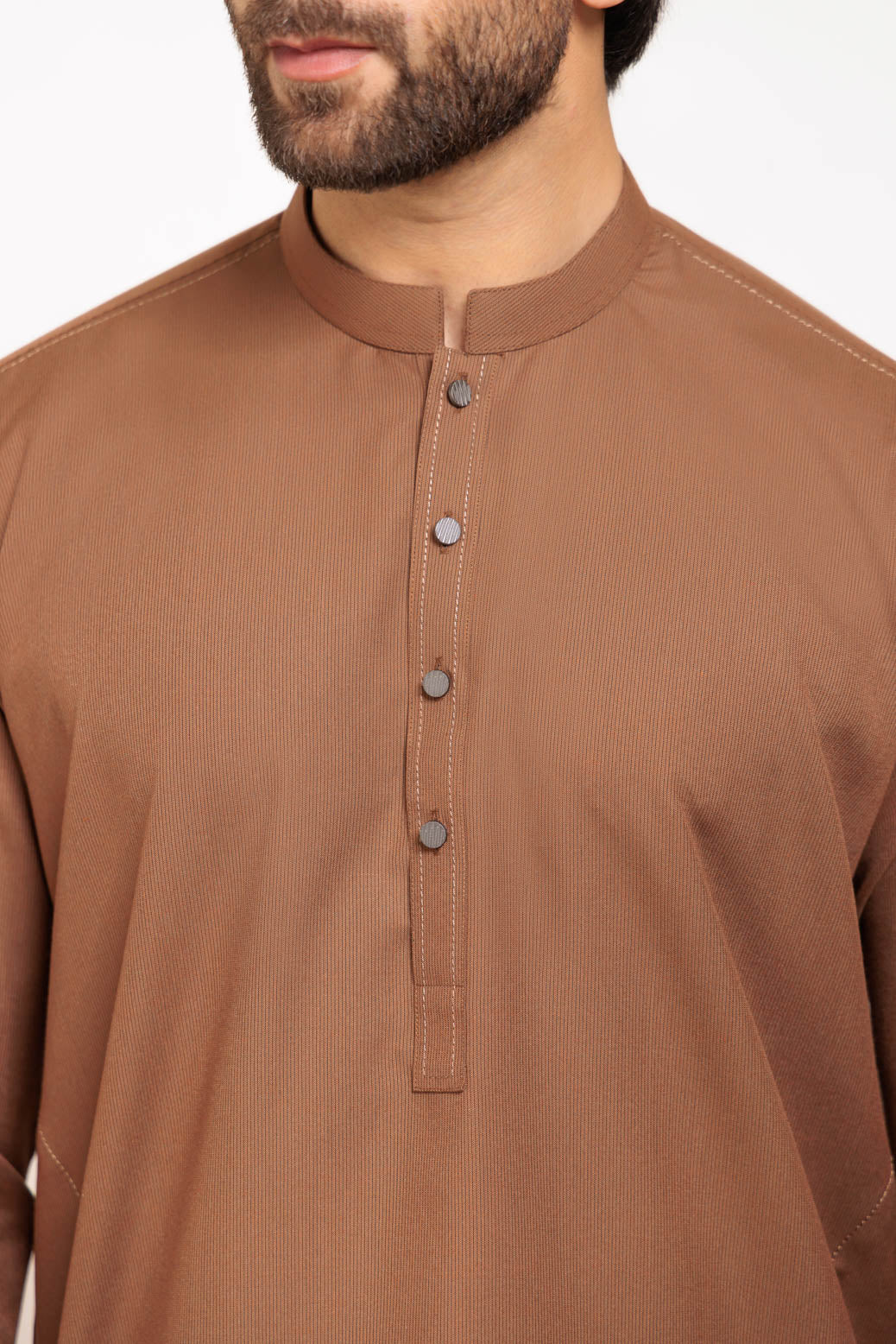M-BROWN-BLENDED-SHALWAR SUIT - (GSBW24-013) - Image 4