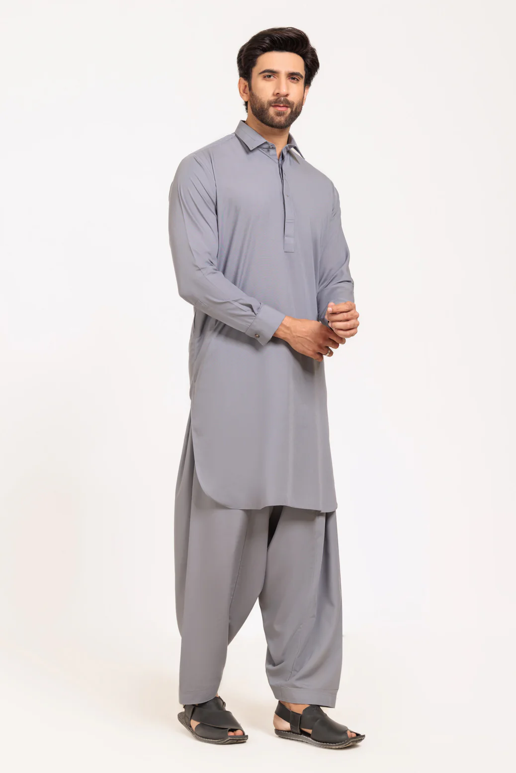 GREY-BLENDED-SHALWAR SUIT - (GSSW24-022) - Image 3