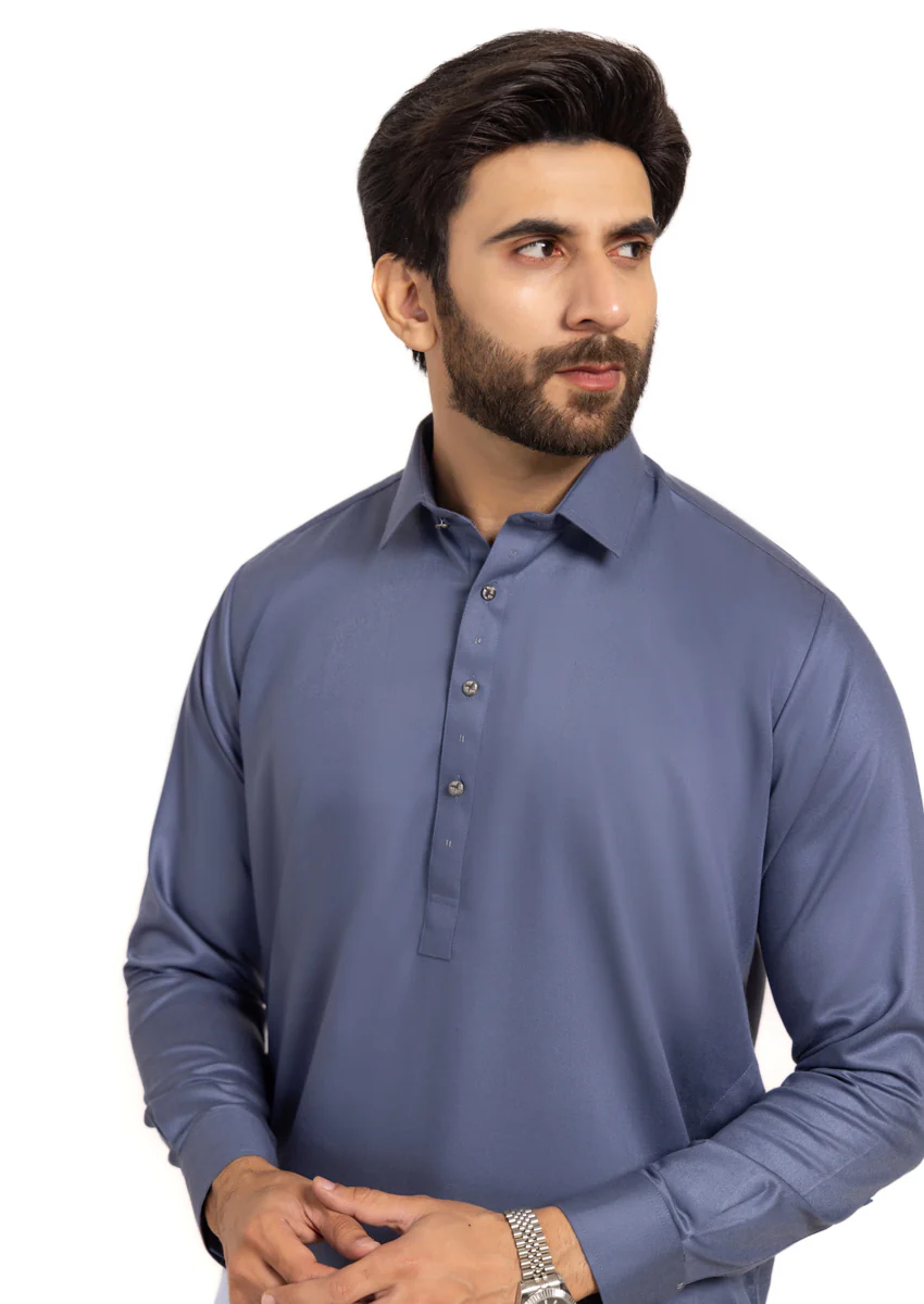 M-GREY-BLENDED-SHALWAR SUIT - (GSSW24-026) - Image 4