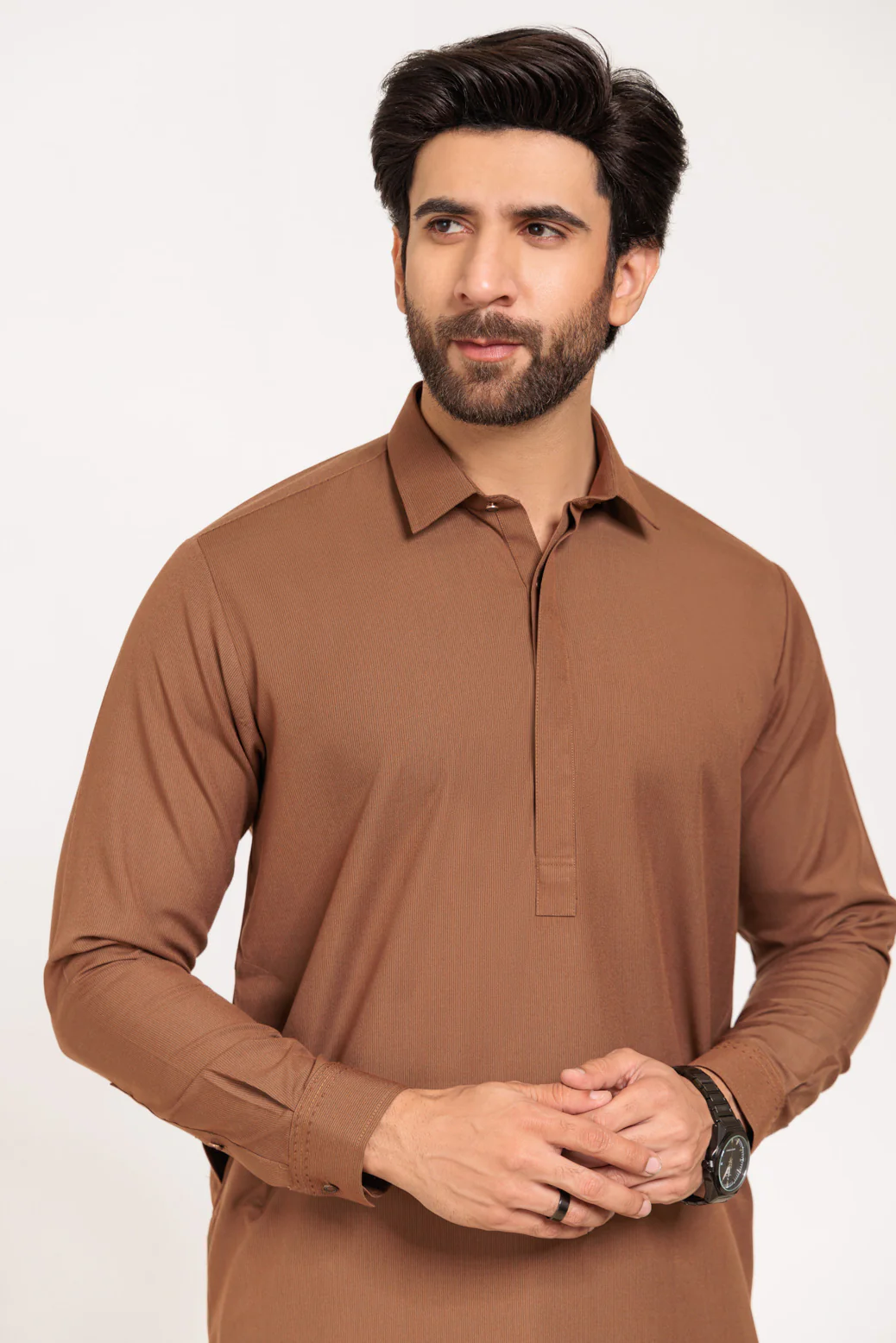 M-BROWN-BLENDED-SHALWAR SUIT - (GSSW24-028) - Image 2