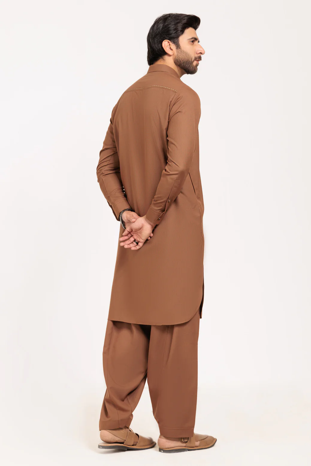 M-BROWN-BLENDED-SHALWAR SUIT - (GSSW24-028) - Image 5