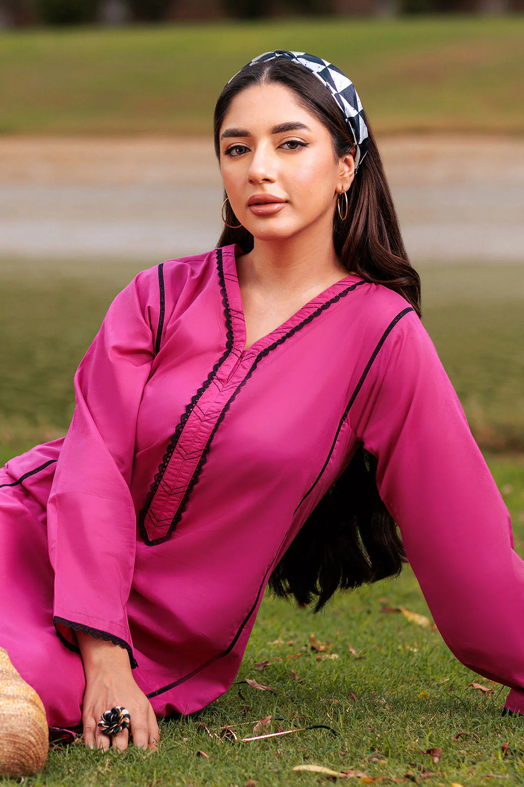 HOT-PINK-CAMBRIC-2 PIECE (BSRS232P04) - Image 3