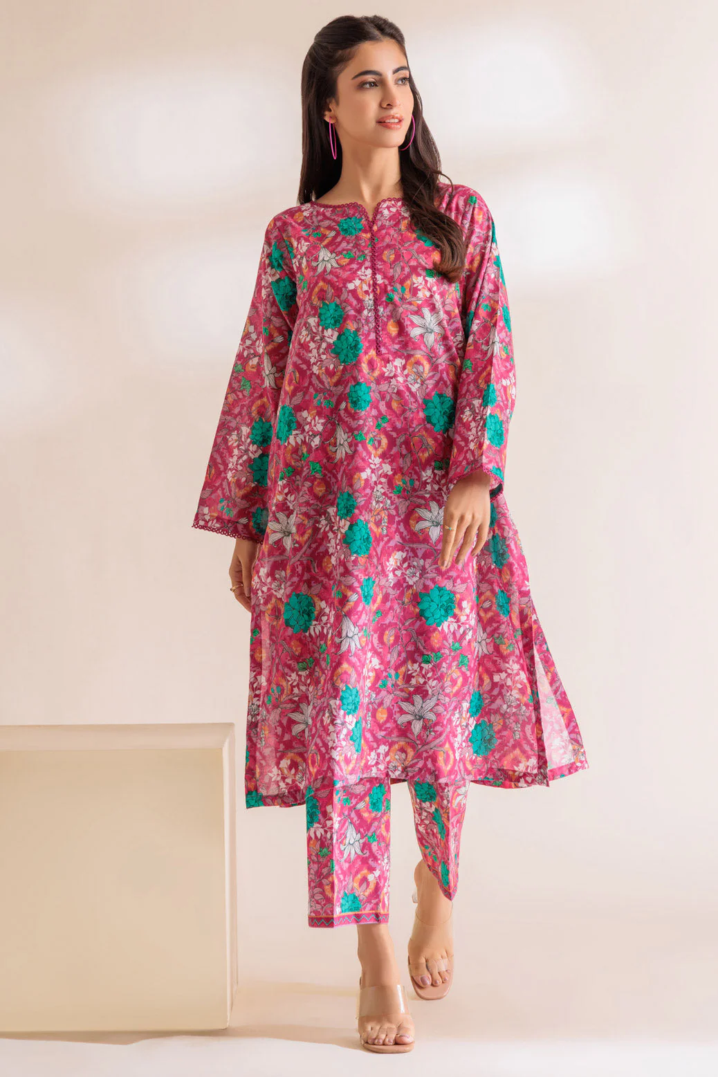HOT-PINK-CAMBRIC-2 PIECE (SS5242P10) - Image 3