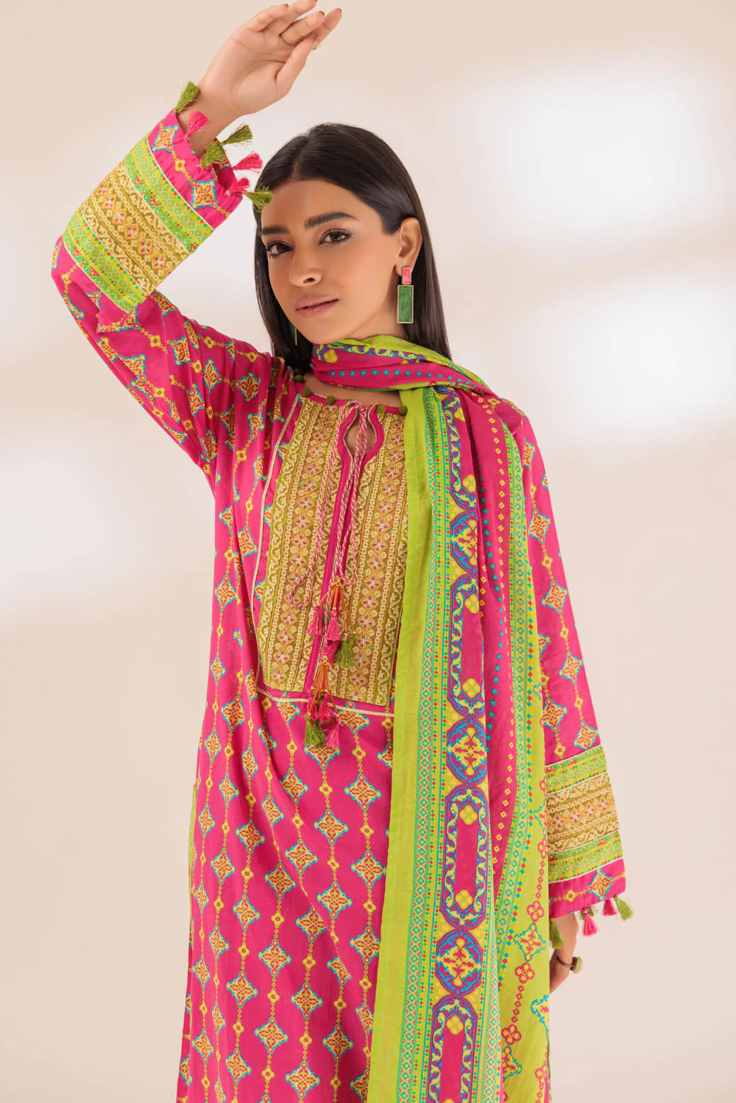 HOT-PINK-LAWN-3 PIECE (SAS233P53) - Image 2