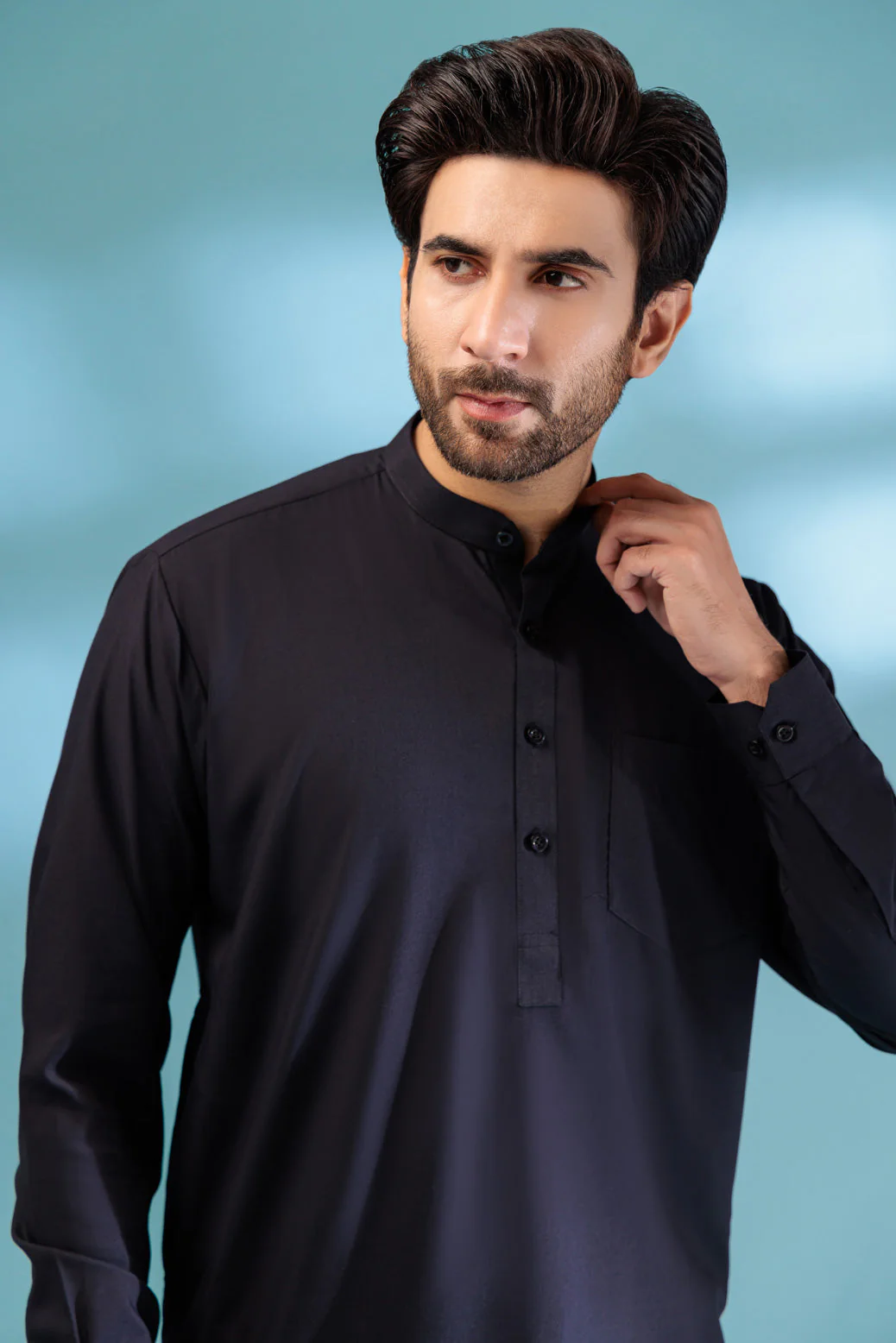 ICE-GREY-BLENDED-SHALWAR SUIT - (GSBS23-027) - Image 3