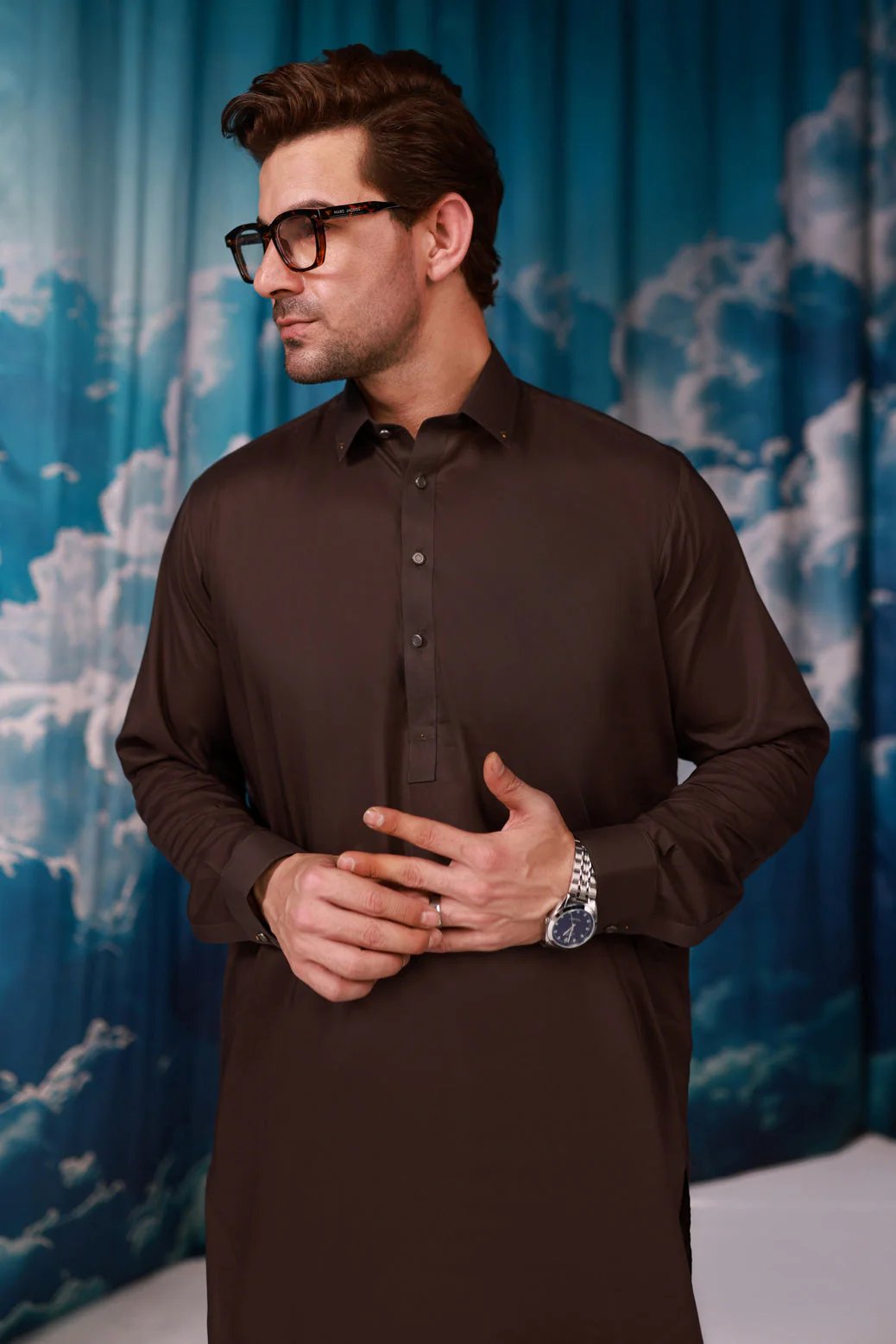 IN-BROWN-COTTON-SHALWAR SUIT - (GSSW24-002) - Image 2