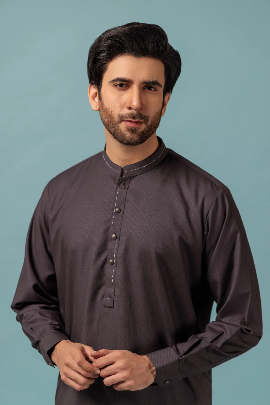 INDIGO-BLENDED-KURTA SHALWAR - (KSRW23-028) - Image 2