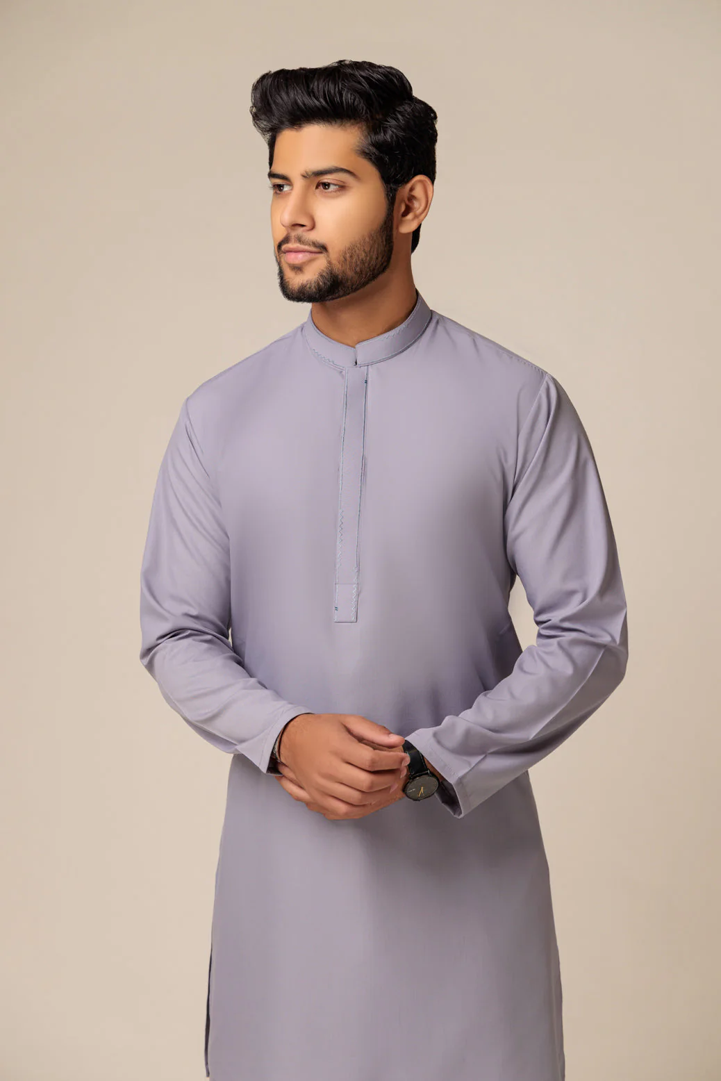 IRON-BLENDED-KURTA PAJAMA TROUSER - (KSS23-021) - Image 3