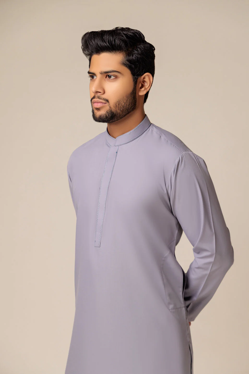 IRON-BLENDED-KURTA PAJAMA TROUSER - (KSS23-021) - Image 4