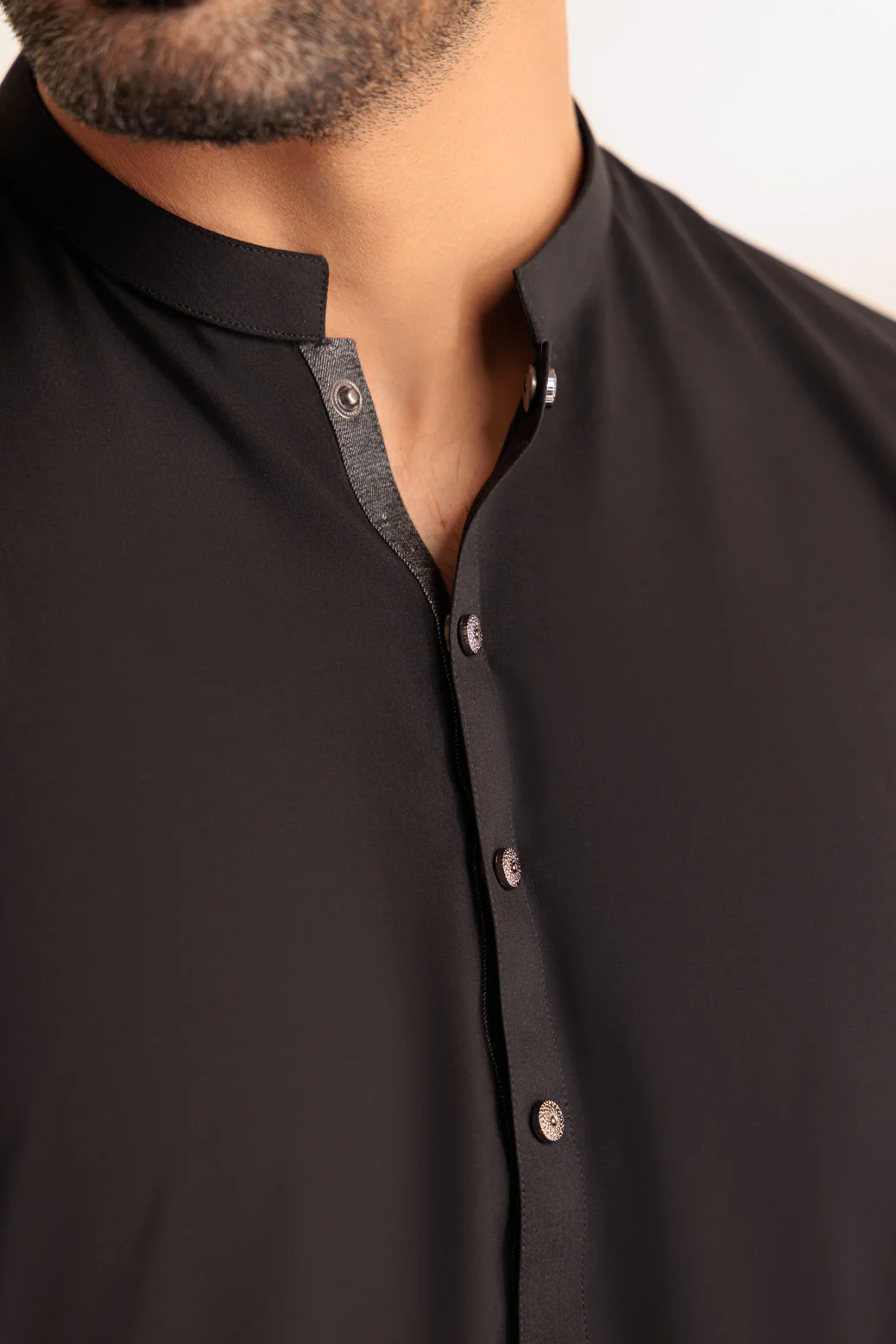 J-BLACK-BLENDED-SHALWAR SUIT - (GSBS24-002) - Image 4