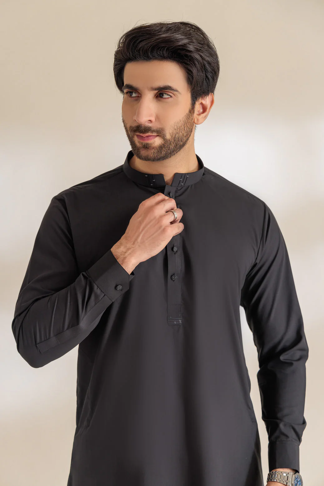 J-BLACK-BLENDED-SHALWAR SUIT - (GSBS24-011) - Image 4