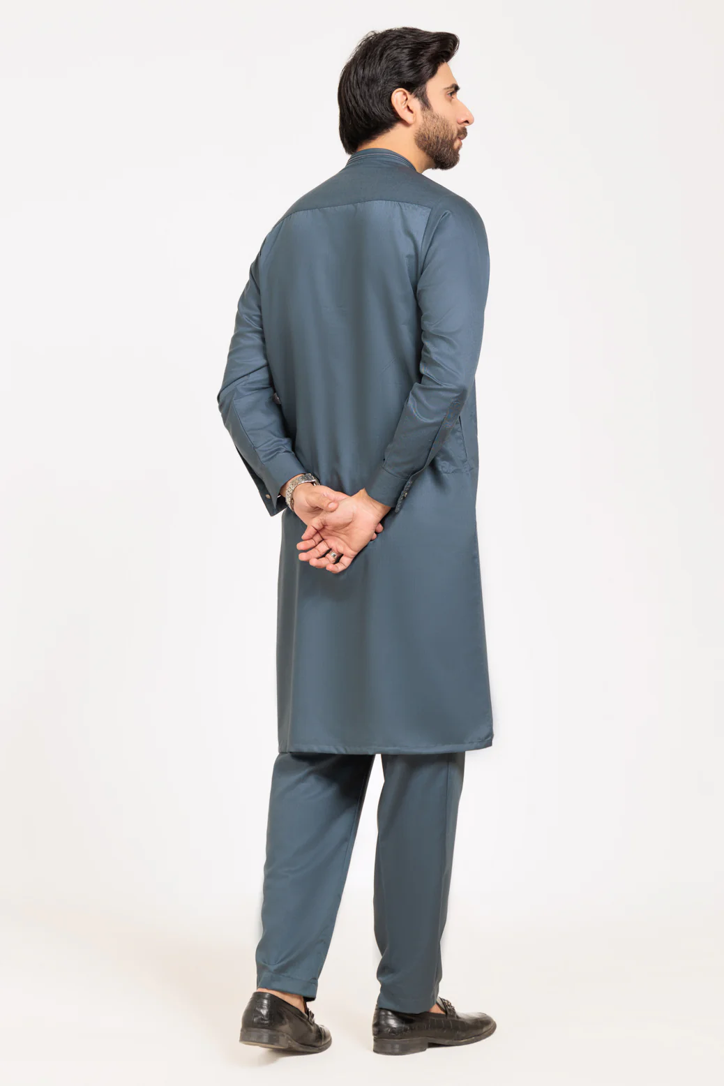 S-GREEN-BLENDED-KURTA SHALWAR - (KSRW24-036) - Image 5