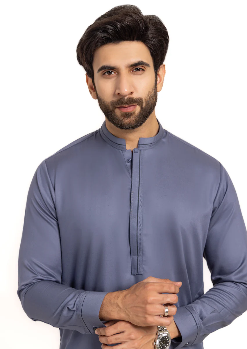 M-GREY-BLENDED-KURTA TROUSER - (KSW24-033) - Image 5