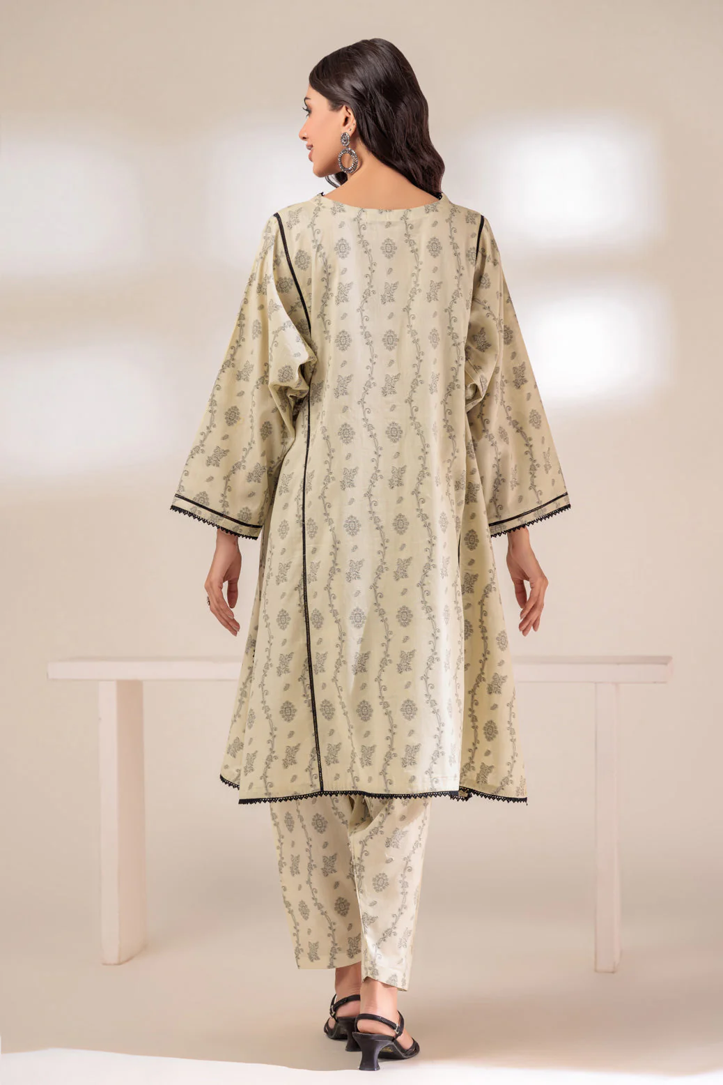 L-BEIGE-JACQUARD-2 PIECE (SAS232P41) - Image 5